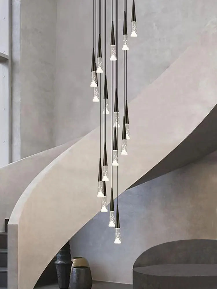 Vivienne Crystal Staircase Pendant Chandelier for Luxury Interiors