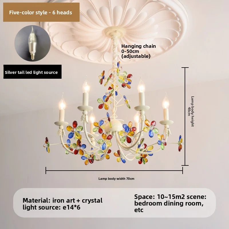 Amélie Crystal Flower Romantic European Chandelier