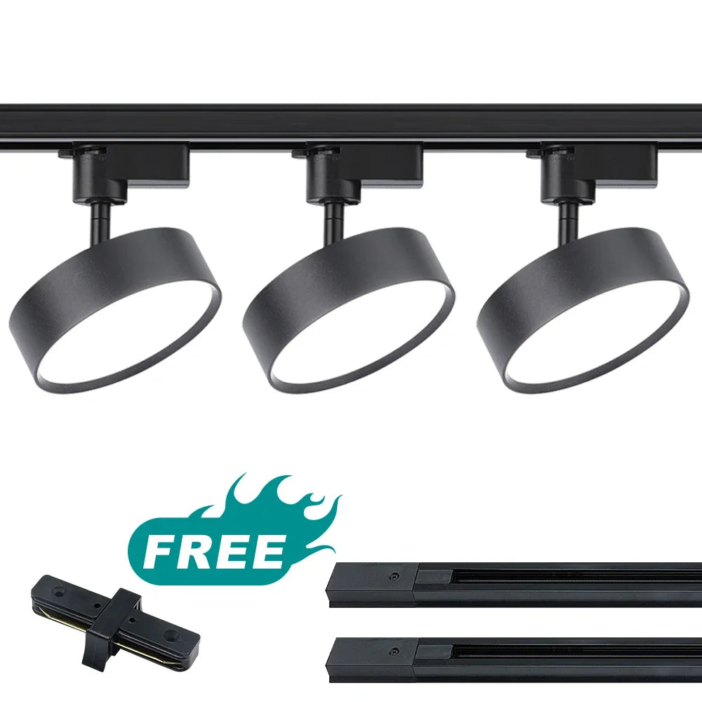 Lucie LED Track Light Adjustable Spotlight Rail Fixture