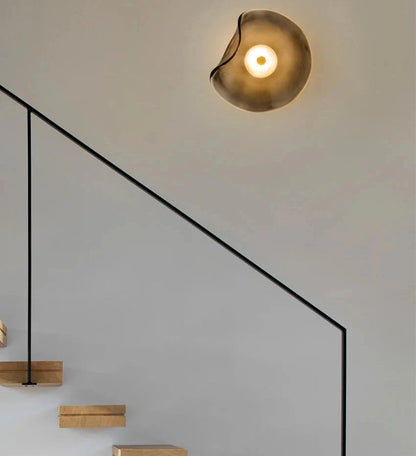 Élise Halo Shade Glass LED Wall Sconce