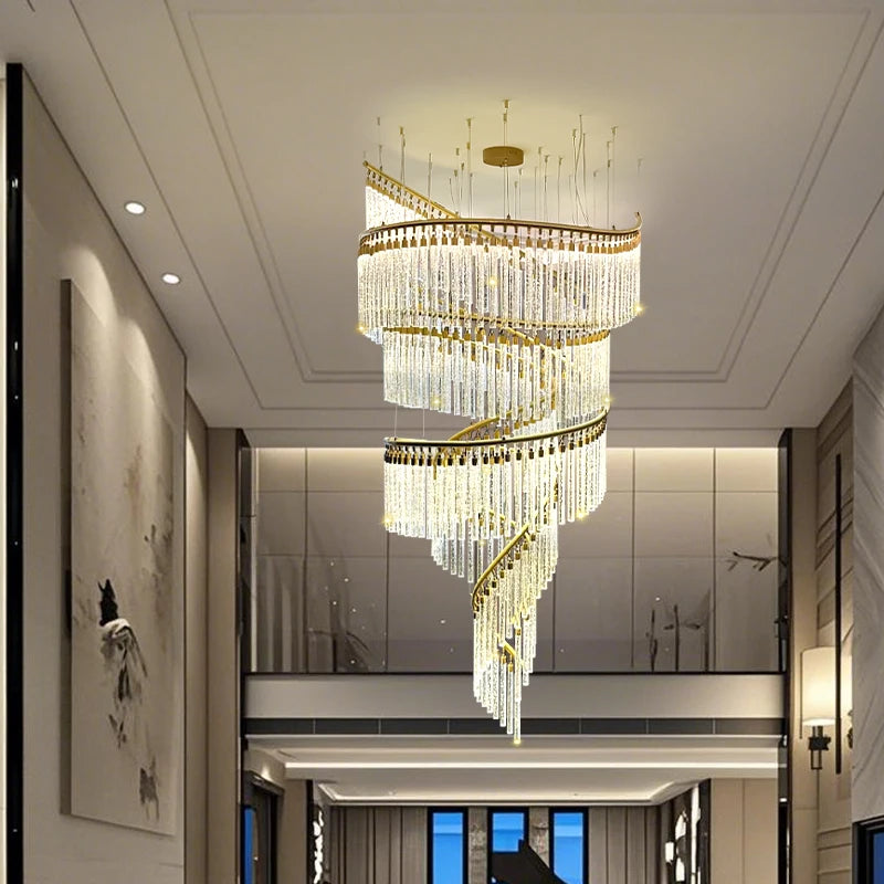 Luxury Hall Pendant Chandelier for Villa and Hotel Lobby