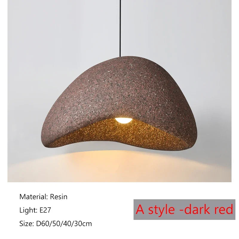Sophie Wabi Sabi Resin Pendant Light Minimalist Ceiling Lamp
