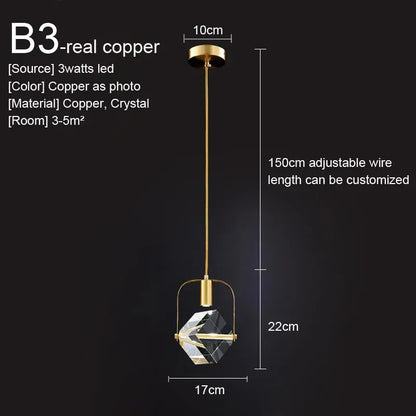 Amélie Crystal Pendant Hanging Light