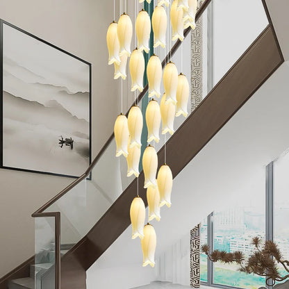 Amélie Minimalist Ceramic Staircase Pendant Light