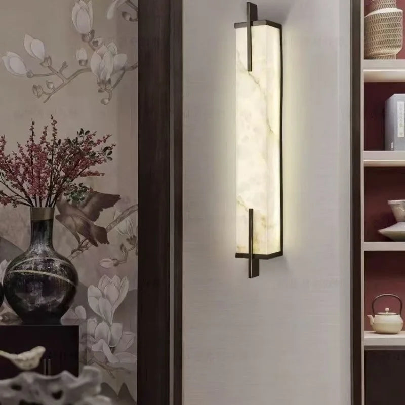 Sophie Marble Resin Wall Lamp Nordic TV Background Light