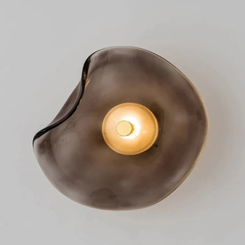 Élise Halo Shade Glass LED Wall Sconce