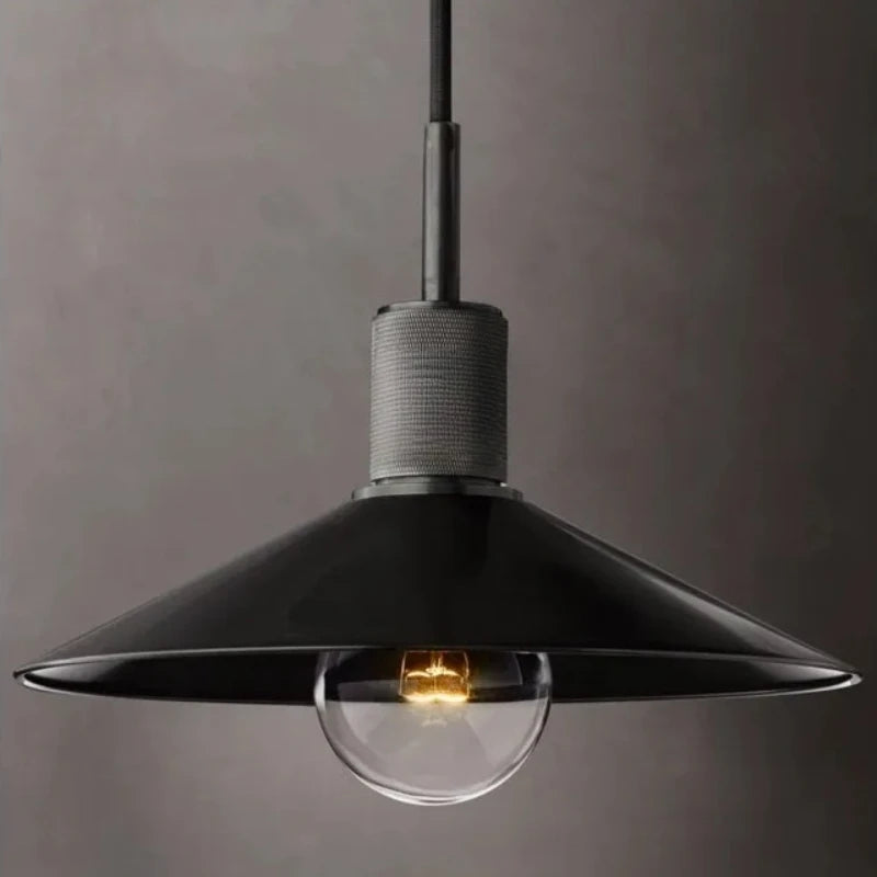 Inès Industrial Copper Cord Pendant Light Retro Cafe Fixture