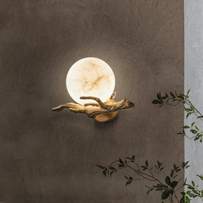 Sophie Italian Marble Brass LED Wall Lamp Waterproof Outdoor Light