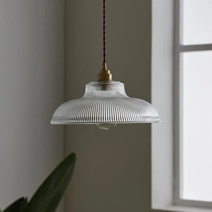 Seraphina Linden Glow Ribbed Pendant Light