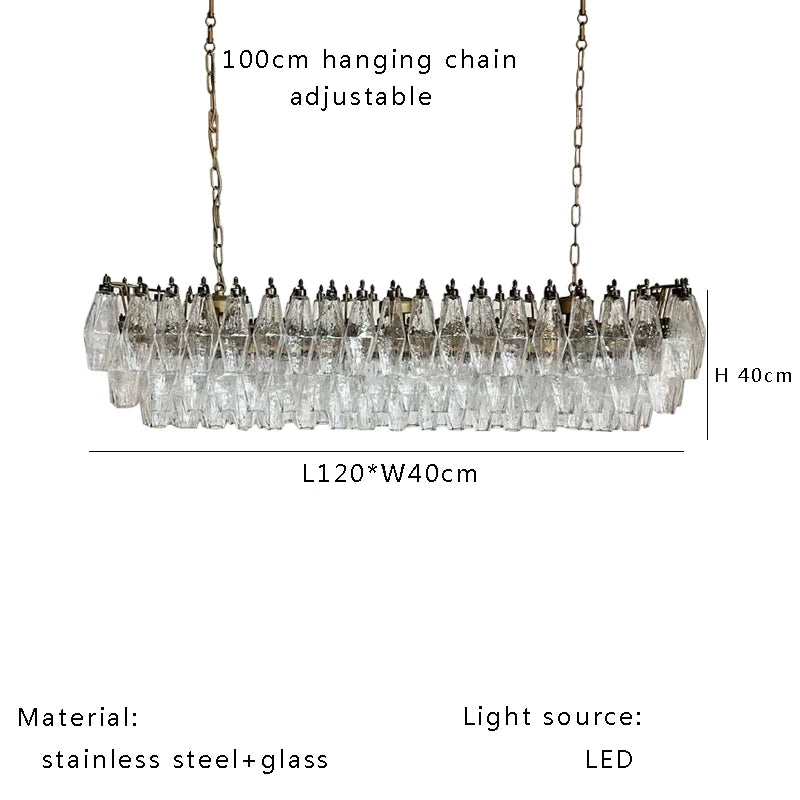 Aurélie Nordic Vintage Glass Pendant Light Luxury Suspension Lamp