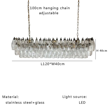 Aurélie Nordic Vintage Glass Pendant Light Luxury Suspension Lamp