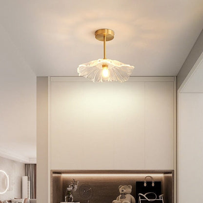 Amélie Flower Glass Semi-Flush Ceiling Light