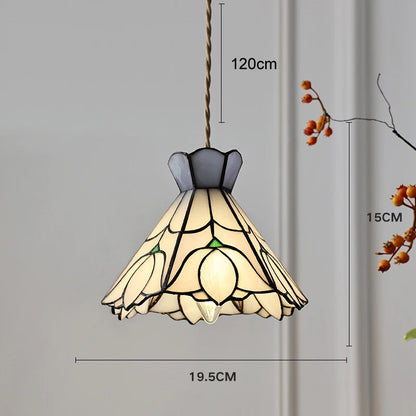 Camille Retro Colorful Glass Pendant Chandelier E27 Light