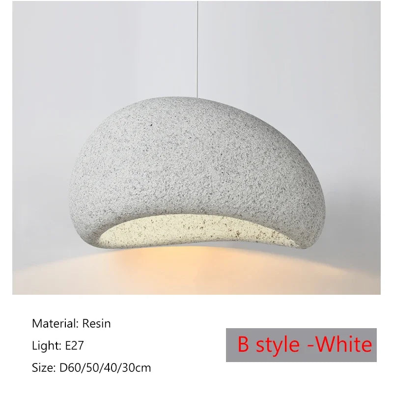 Sophie Wabi Sabi Resin Pendant Light Minimalist Ceiling Lamp