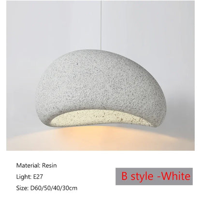 Sophie Wabi Sabi Resin Pendant Light Minimalist Ceiling Lamp