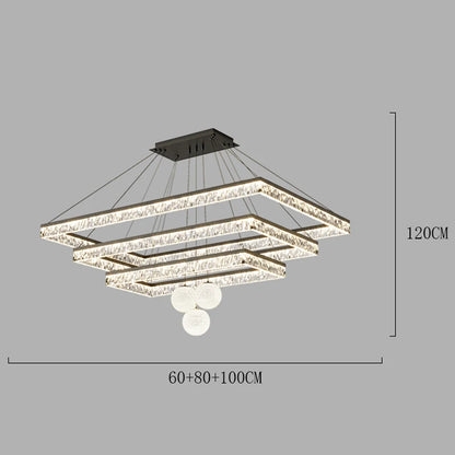 Modern LED Linear Pendant Chandelier – Minimalist Acrylic Ceiling Light for Living Room