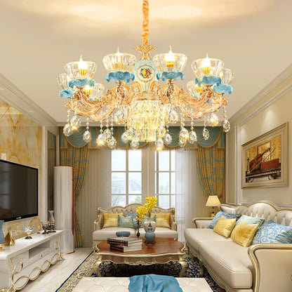 French Crystal Chandelier Light for Villa Living and Dining Room