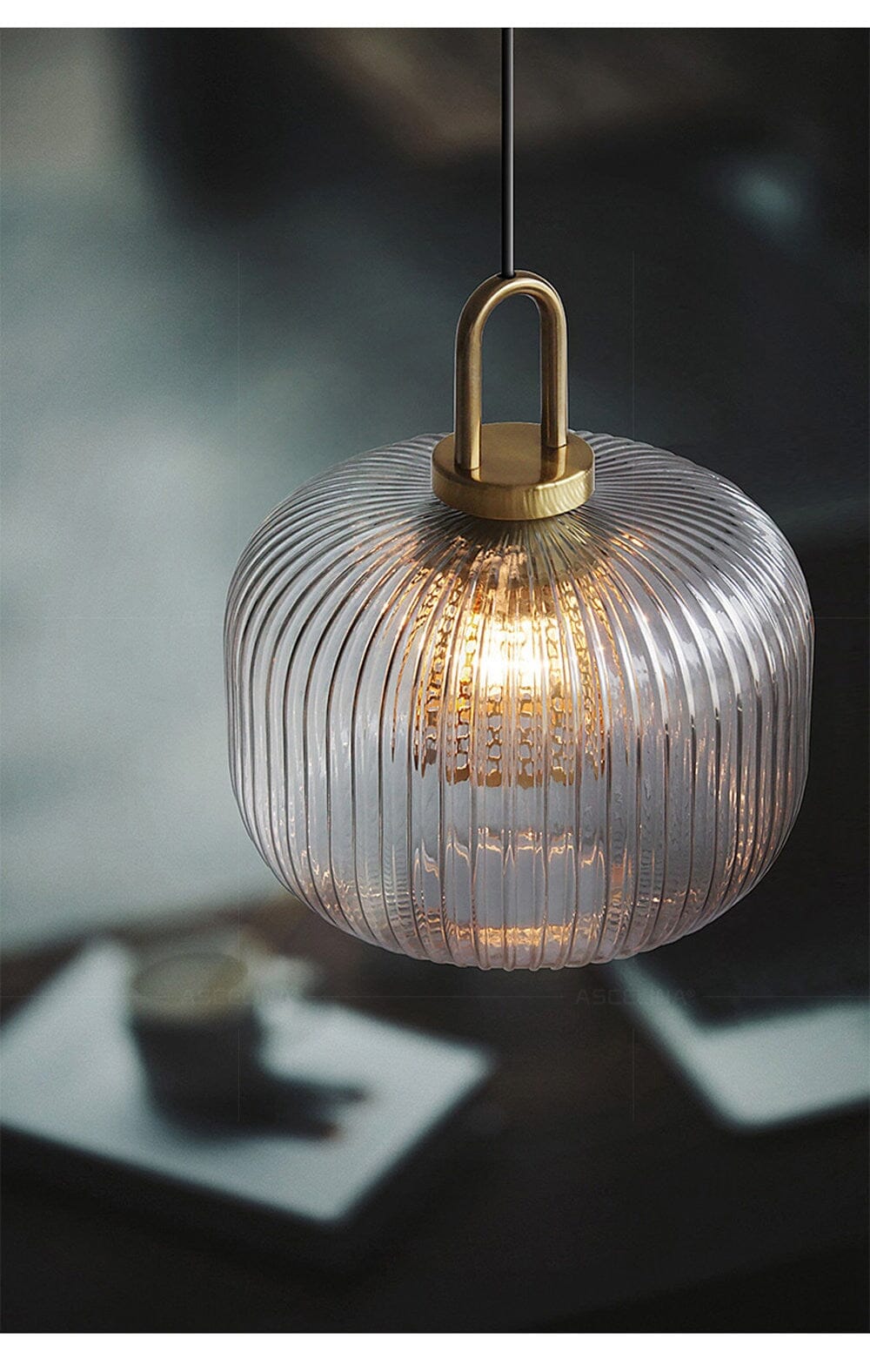 Amélie St Pauls Fluted Glass Pendant Light