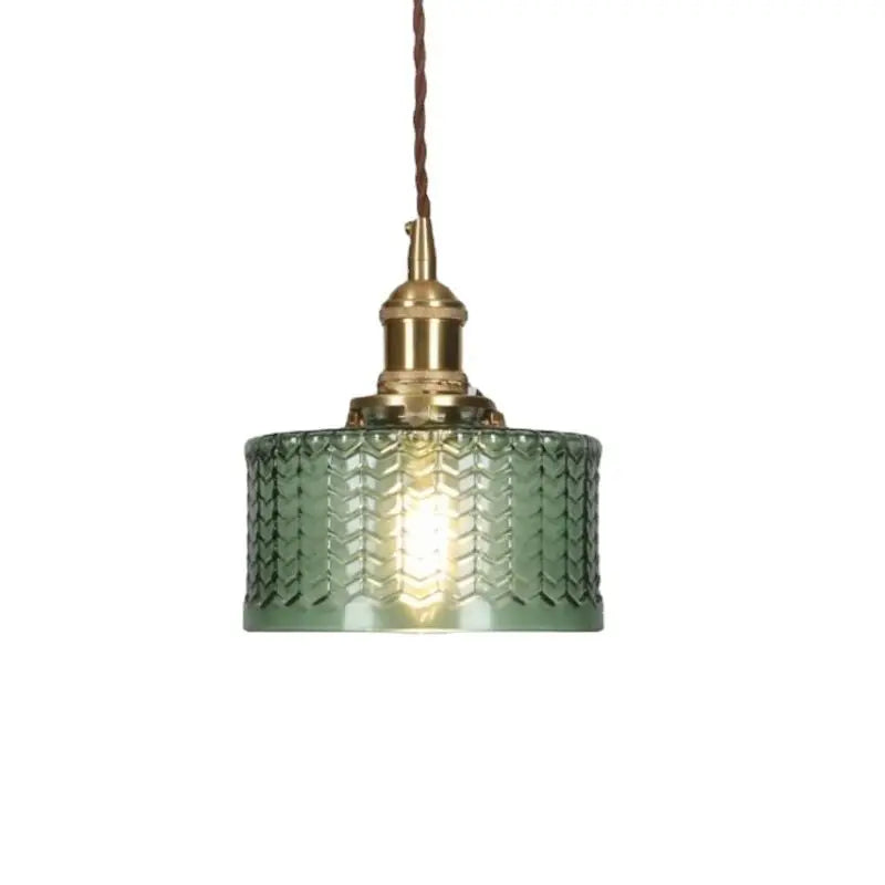 Camille Luxury Glass Black & Gold Pendant Light