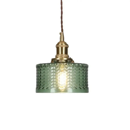 Camille Luxury Glass Black & Gold Pendant Light