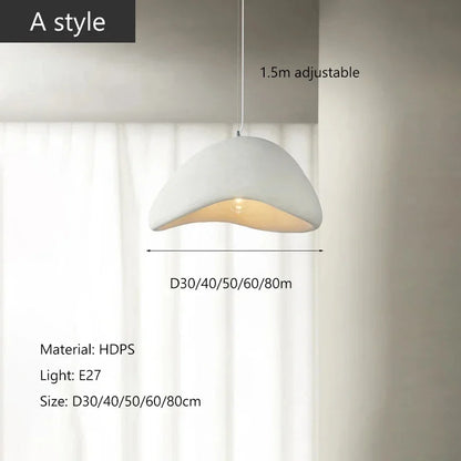 Sélène Wabi-Sabi Textured Dome Pendant Light
