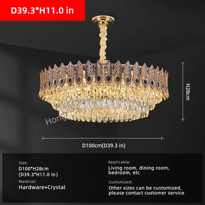 Élodie Crystal Ring LED Pendant Chandelier Light