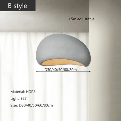 Sélène Wabi-Sabi Textured Dome Pendant Light