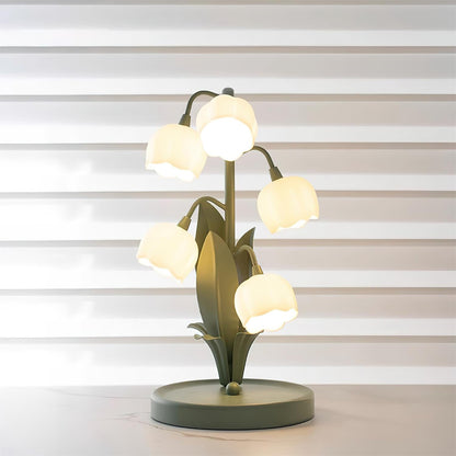 Élodie Orchid Blossom Table Lamp with Artistic Floral Design