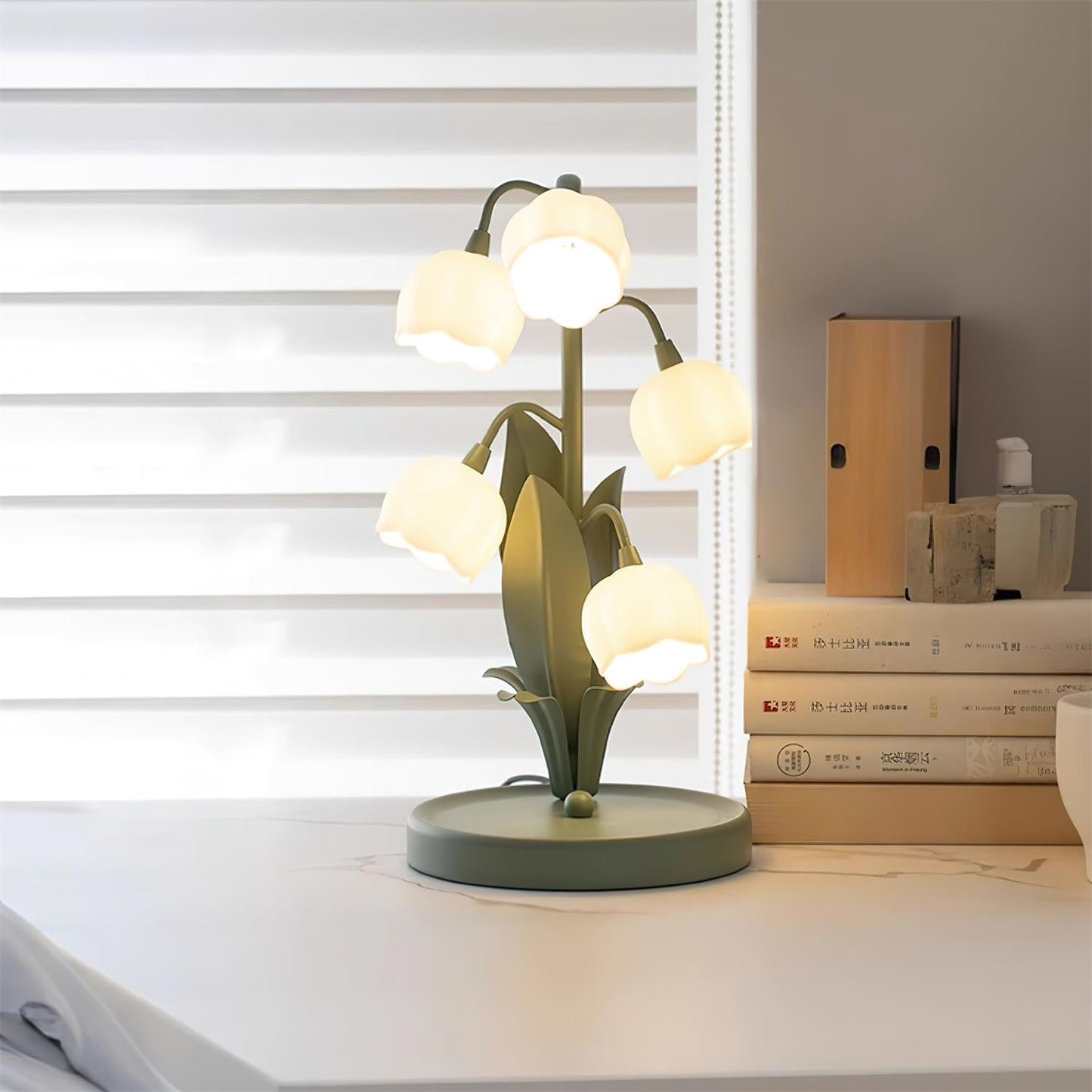 Élodie Orchid Blossom Table Lamp with Artistic Floral Design