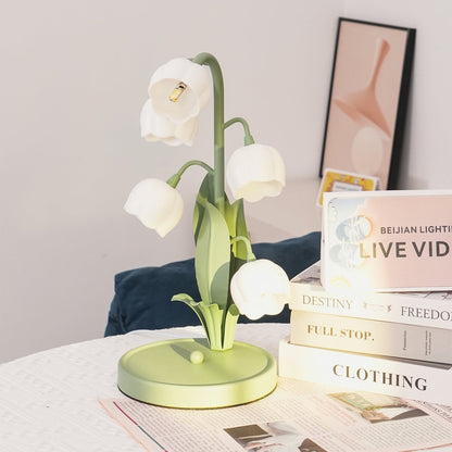 Élodie Orchid Blossom Table Lamp with Artistic Floral Design