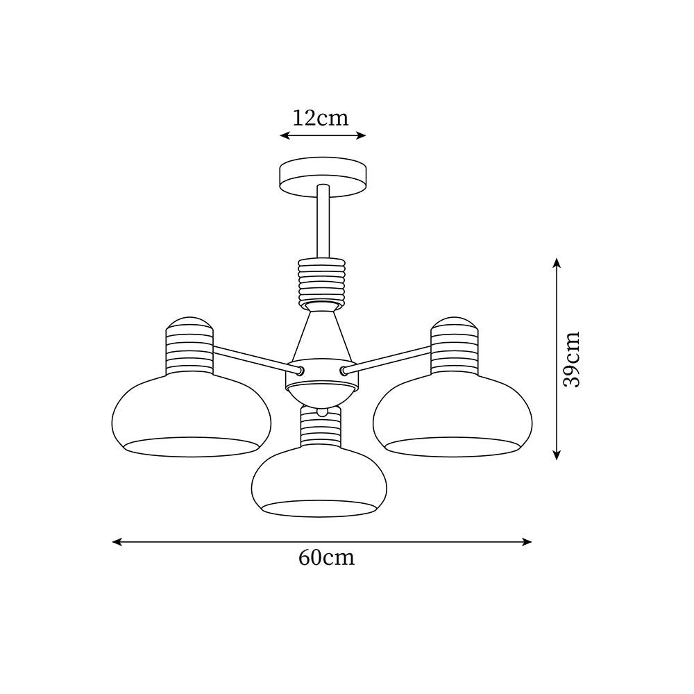 Camille Persimmon Chandelier