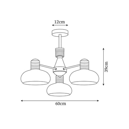 Camille Persimmon Chandelier