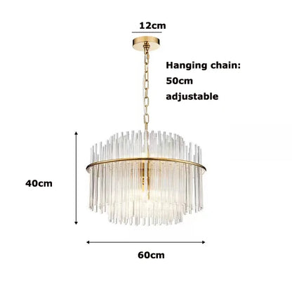 Élise Nordic Glass Pendant Light G9 Modern Iron Ceiling Lamp