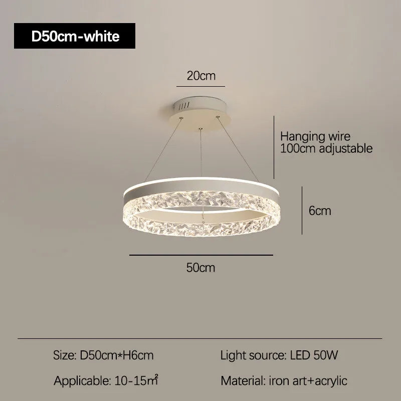 Sophie Minimalist Ring LED Ceiling Chandelier