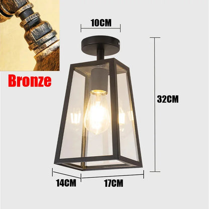 Chloé Retro Outdoor Ceiling Lamp Waterproof Porch Light