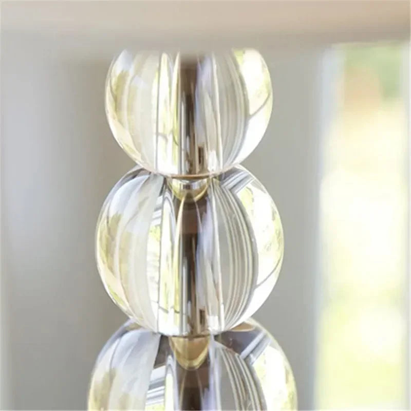Lunara Crystal Accent Fabric Table Lamp