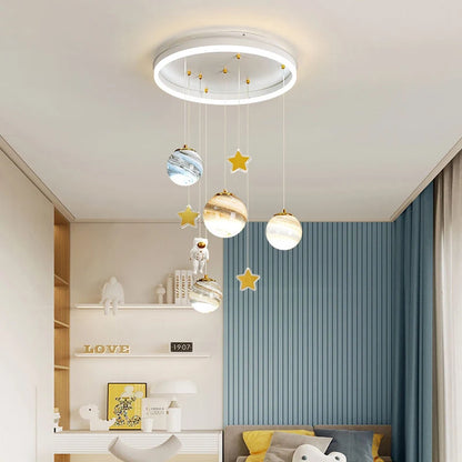 Élise Nordic Astronaut Kids LED Pendant Ceiling Light