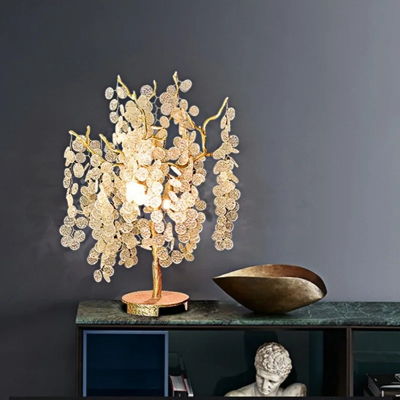Aurélien Crystal Tree Branch Gold LED Floor Lamp