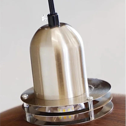 Amélie Aero Linear Wood and Metal Pendant