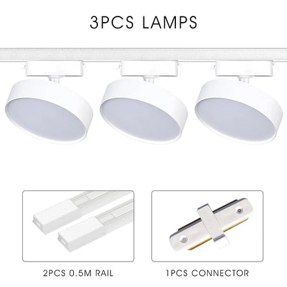 Lucie LED Track Light Adjustable Spotlight Rail Fixture