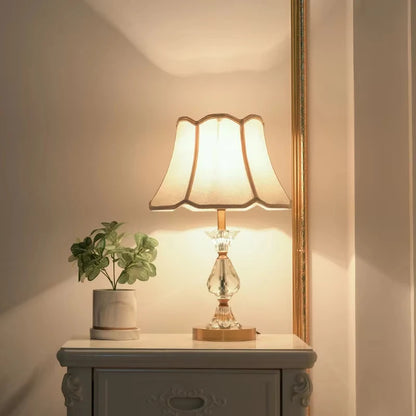 Camille Retro Copper Crystal LED Floor Lamp Sofa Corner Light