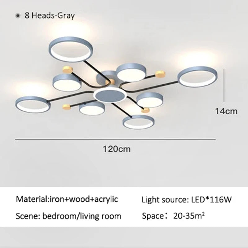Céline Modern Multi-Light LED Ceiling Chandelier