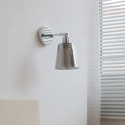 Camille Modern Glass Iron LED Wall Lamp Rotate Design