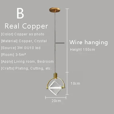 Amélie Crystal Pendant Hanging Light