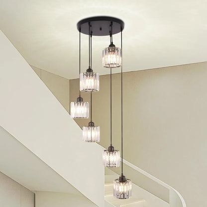 Madeleine Crystal Raindrop Long Pendant Chandelier Light