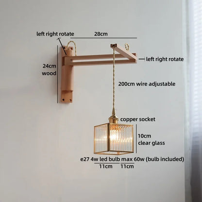 Aurore Wabi Sabi Glass Wall Lamp Nordic Style