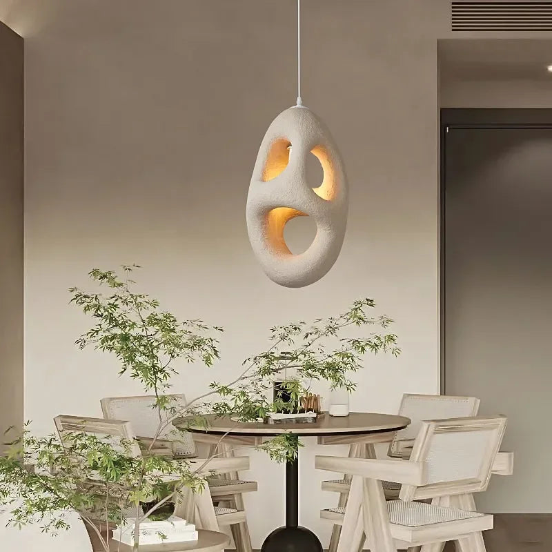 Élise Nordic Wabi Sabi Pendant Light Minimalist Hanging Lamp