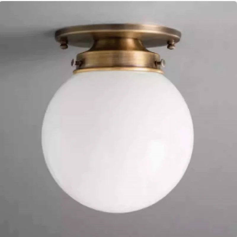 Elise Minimalist Glass Globe Ceiling Light