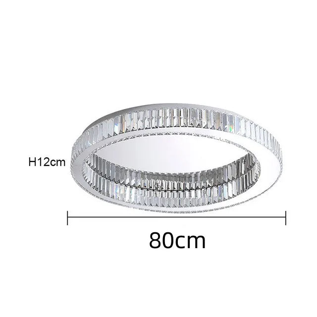 Juliette Modern Gold Crystal Round Ceiling Chandelier LED
