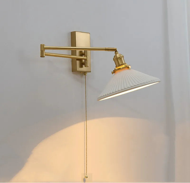 Geneviève Swing Arm Dual Head Wall Light